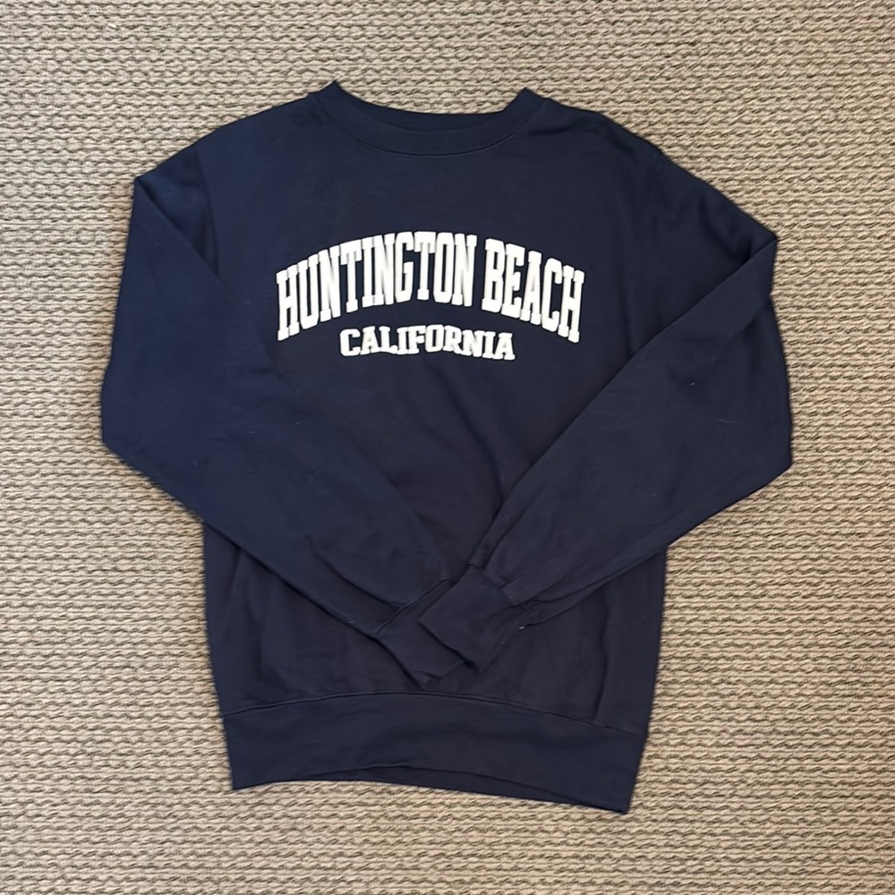 MV Sport Blue Crewneck Sweater Classic Collegiate Style